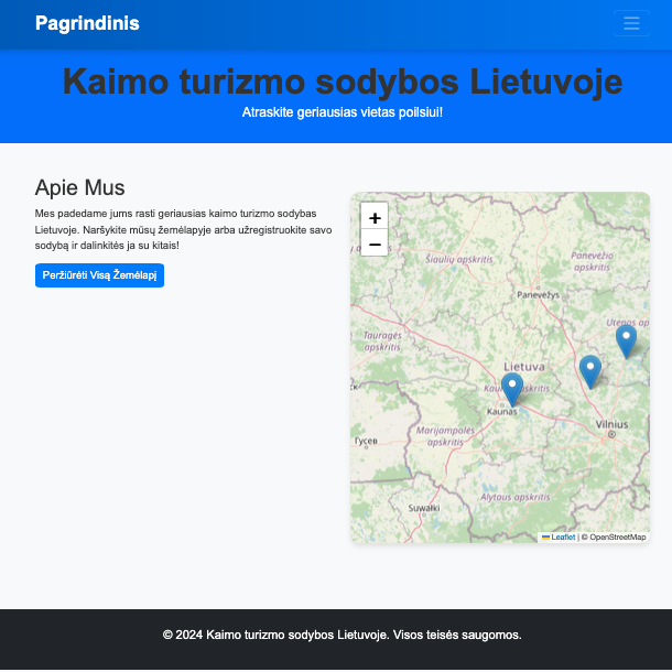 Sodybų nuomos ir paieškos sistema