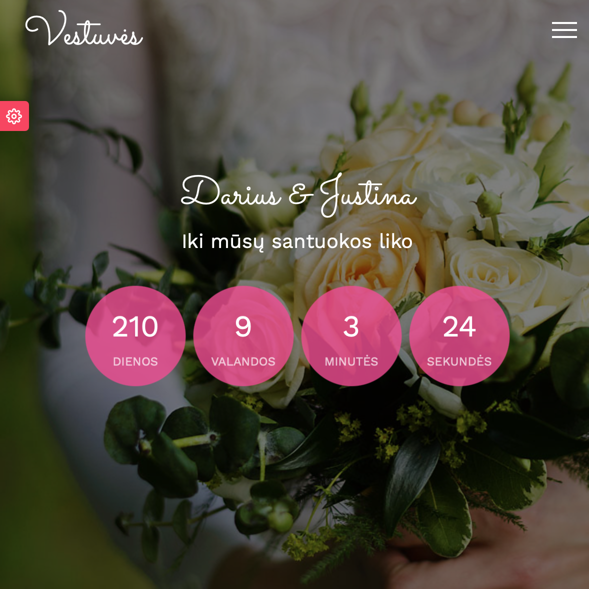 Vestuvių planavimo svetainė